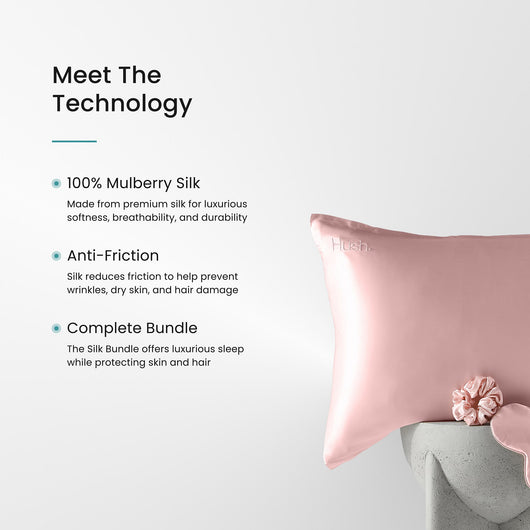 22mm Silk Pillowcase Set - Hair & Skin Care Bundle