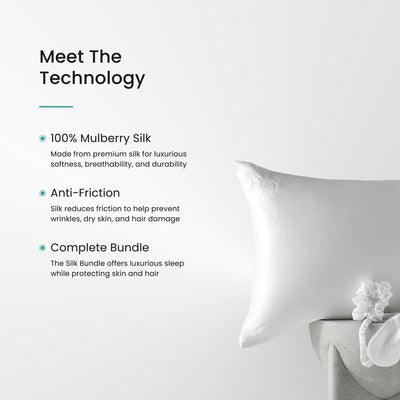 22mm Silk Pillowcase Set - Hair & Skin Care Bundle