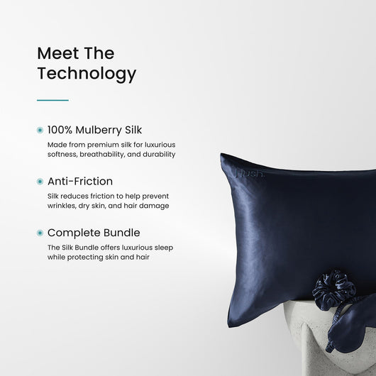 22mm Silk Pillowcase Set - Hair & Skin Care Bundle