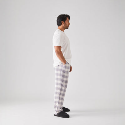 Men's Flannel Pyjama Bottoms - Soft Cotton Lounge Pants