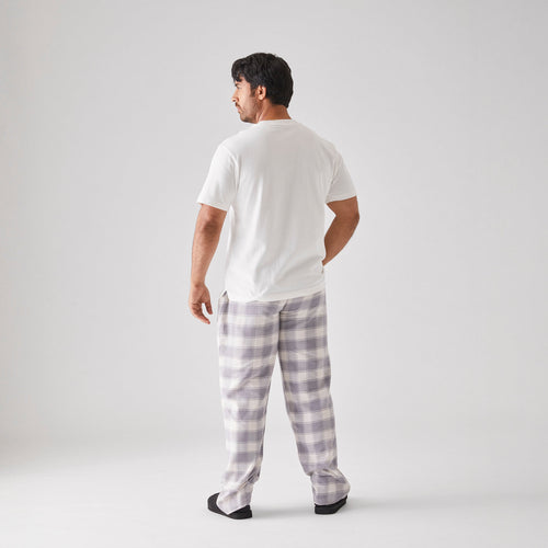 Men's Flannel Pyjama Bottoms - Soft Cotton Lounge Pants