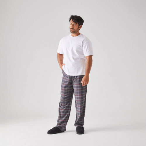 Men's Flannel Pyjama Bottoms - Soft Cotton Lounge Pants