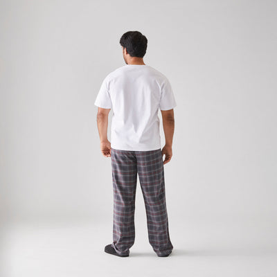 Men's Flannel Pyjama Bottoms - Soft Cotton Lounge Pants