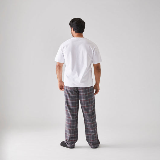 Men's Flannel Pyjama Bottoms - Soft Cotton Lounge Pants