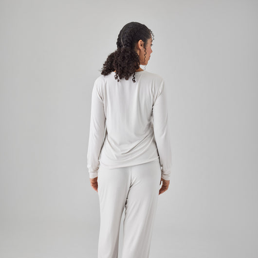 Cooling Henley Lounge Shirt - Soft Temperature Regulating Top